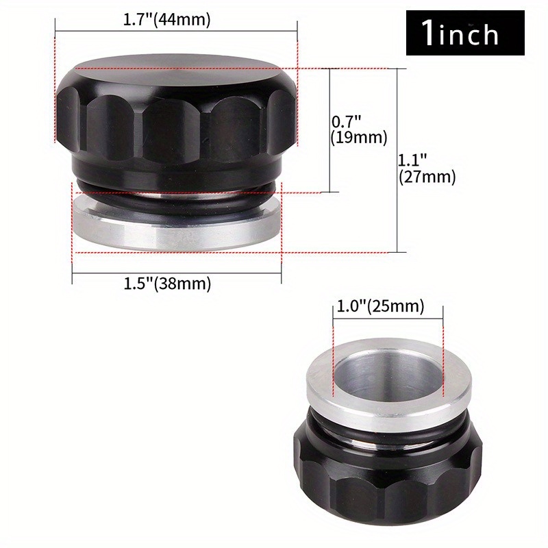 TEMU Auto Modification Parts Welded Water Tank Cover, Kettle Oil Cover, Fuel Tank Cover 1 Inch 2 Inches 2.5 Inches