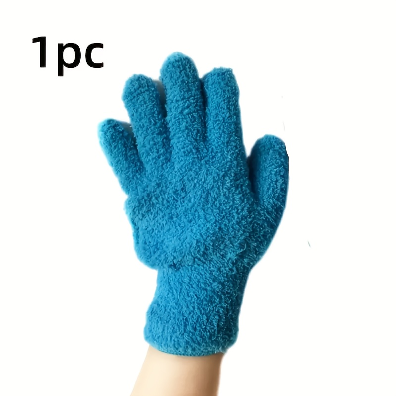 TEMU A Pair Of Optional Microfiber Dusting Gloves - Made Of Coral Fleece Material, Elastic And Breathable, Cleans Dust From Cars, Boats, Rvs, And