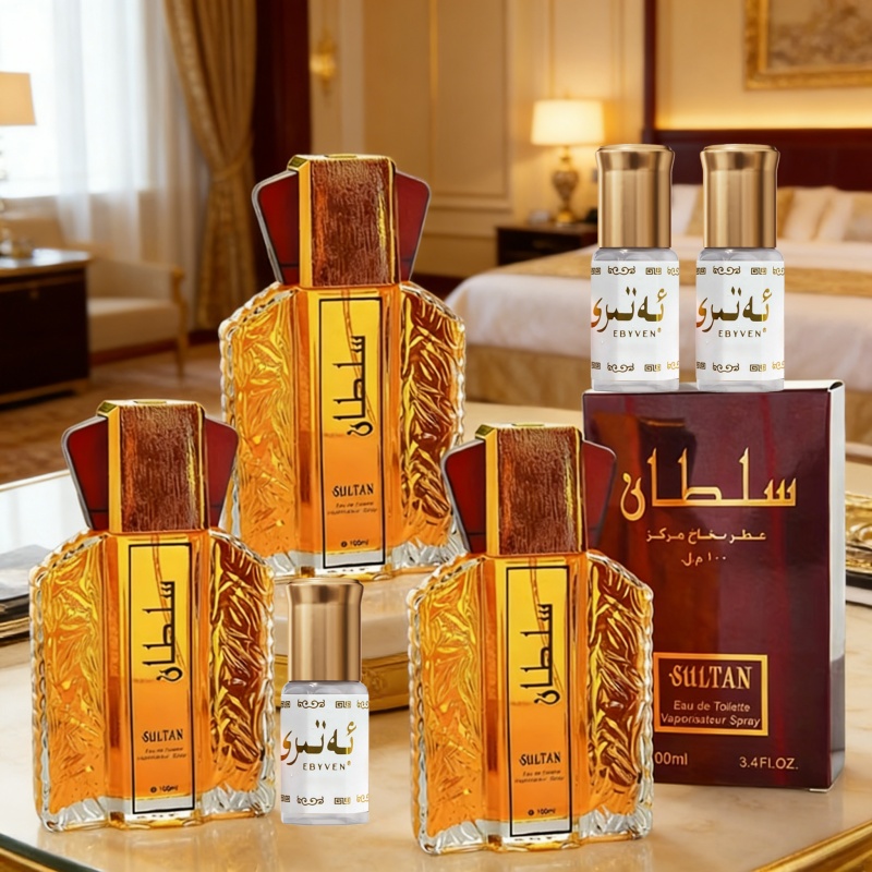 Men's Woody Floral Fragrance, 100ml + 3ml Bottles, Long-Lasting Scent