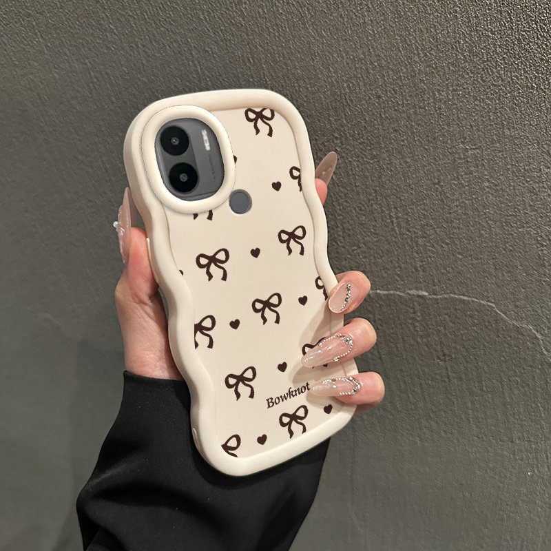 TEMU Phone Case - Compatible With For Xiaomi Redmi A1/a2/a2+/a3/a5 4g, Tpu Phone Case Features A Wavy Design Shockproof And Anti-slip, With A