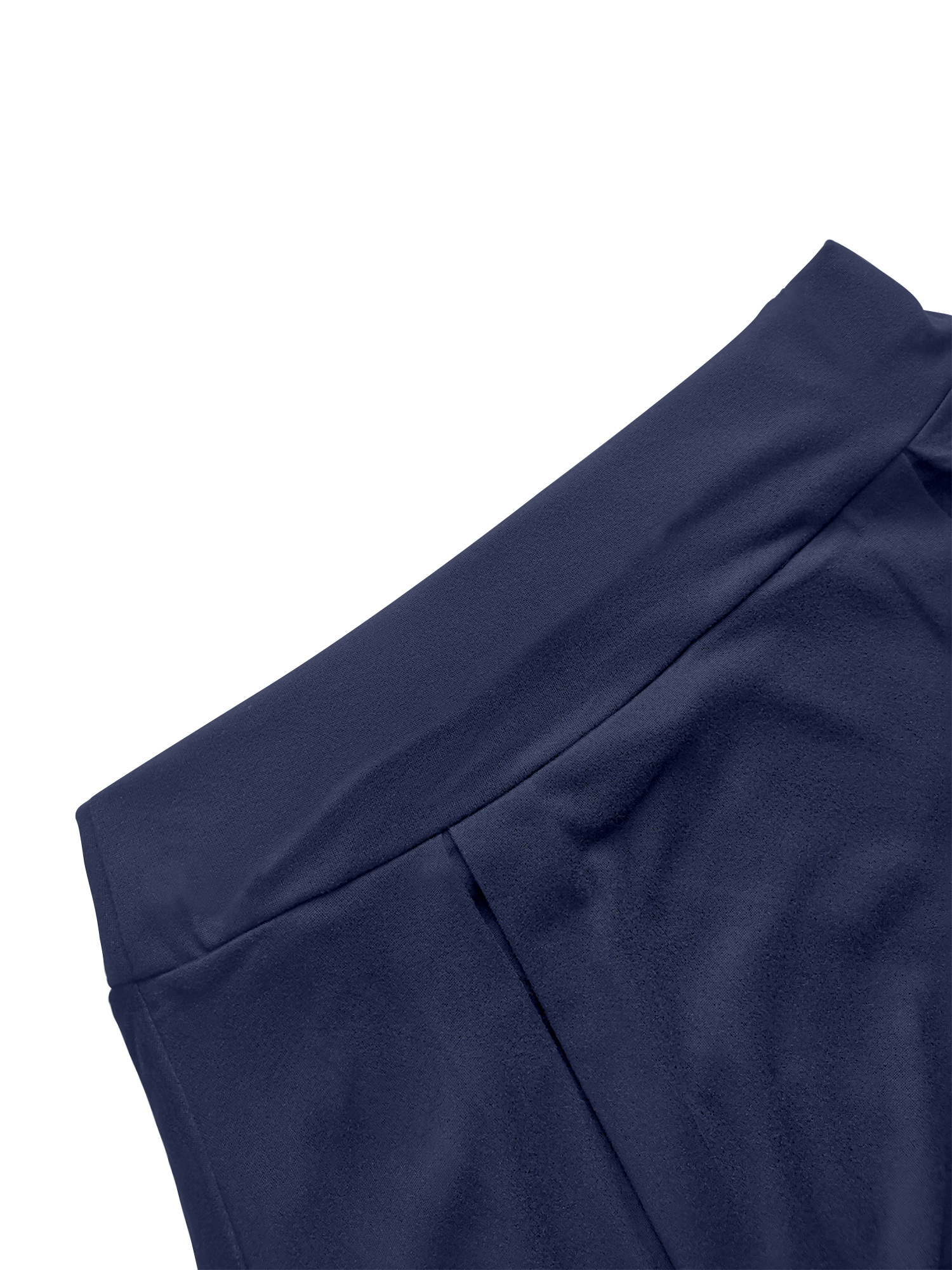 Women'S Casual High-Waisted Solid Color Shorts - Stylish Navy Blue, Perfect for Spring/Summer & Fitness, Shorts|Casual Style|Comfortable Fit