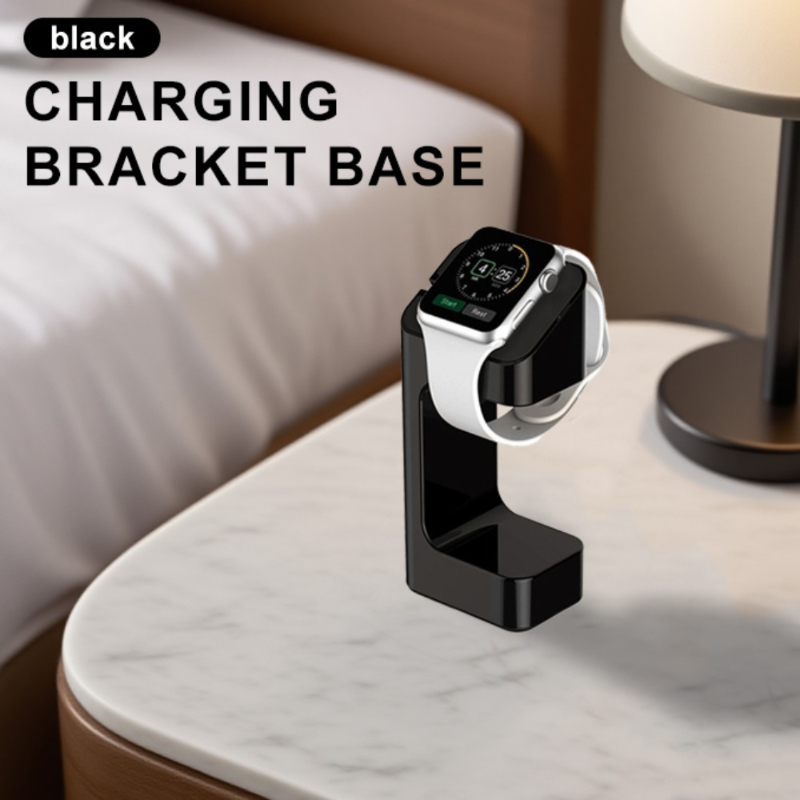 E-shop Tragbares Ladegerät, modische intelligente Armbanduhr-Ladestation, passend für Apple Watch-Armband, Kunststoff-Ladestation, Uhrenständer, 42/38