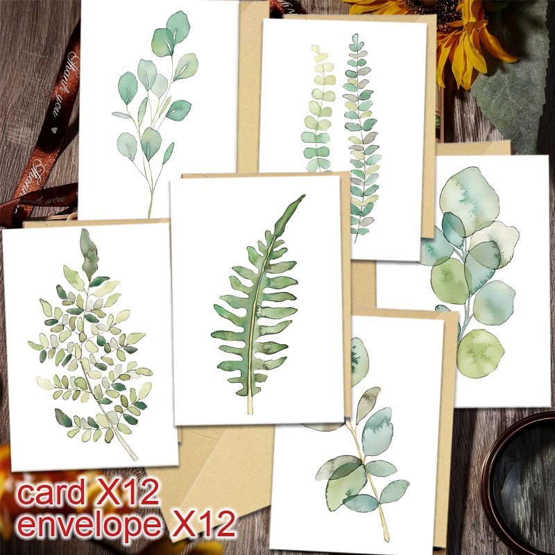 TEMU 24 Sets Of Simple Flowers, Thank You, Condolences, Encouragement, , Multiple Occasions Greeting Cards For , New Year, Weddings Gifts