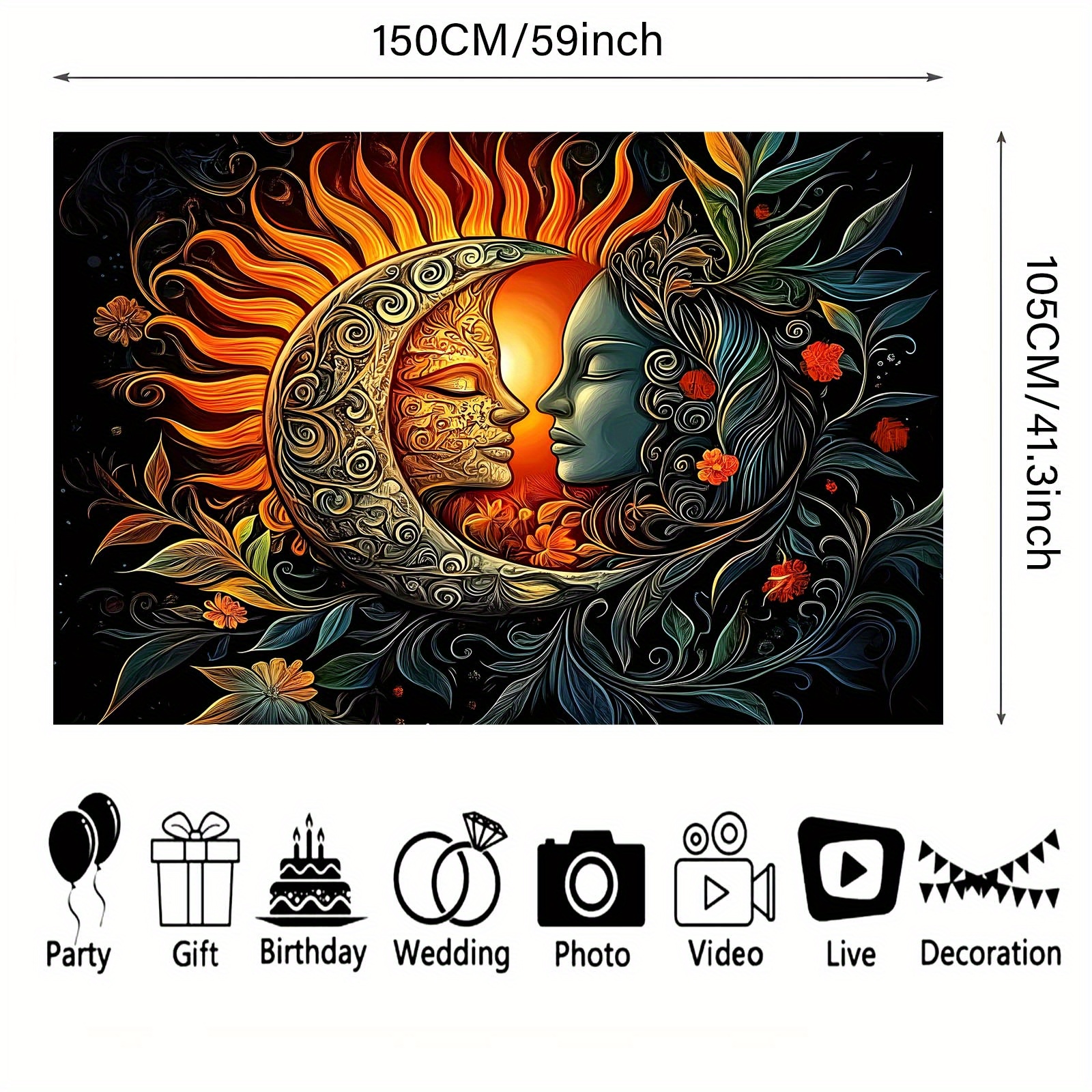 TEMU 2d Flat, 2d Flat - 2d Flat, 2d Flat - 2d Flat Printing Party Banners 1pc Pirate Ship And Sailboat Backdrop Banner Photo Wall Photo Party