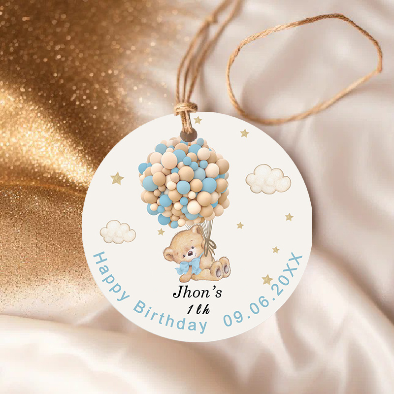 TEMU 45/90pcs Self- Birthday Baptism Tags With 10m Rope, Baptism Tags, Wedding Tags, Holiday Gift Tags, Birthday Tags/wedding Tags, Custom Birthday