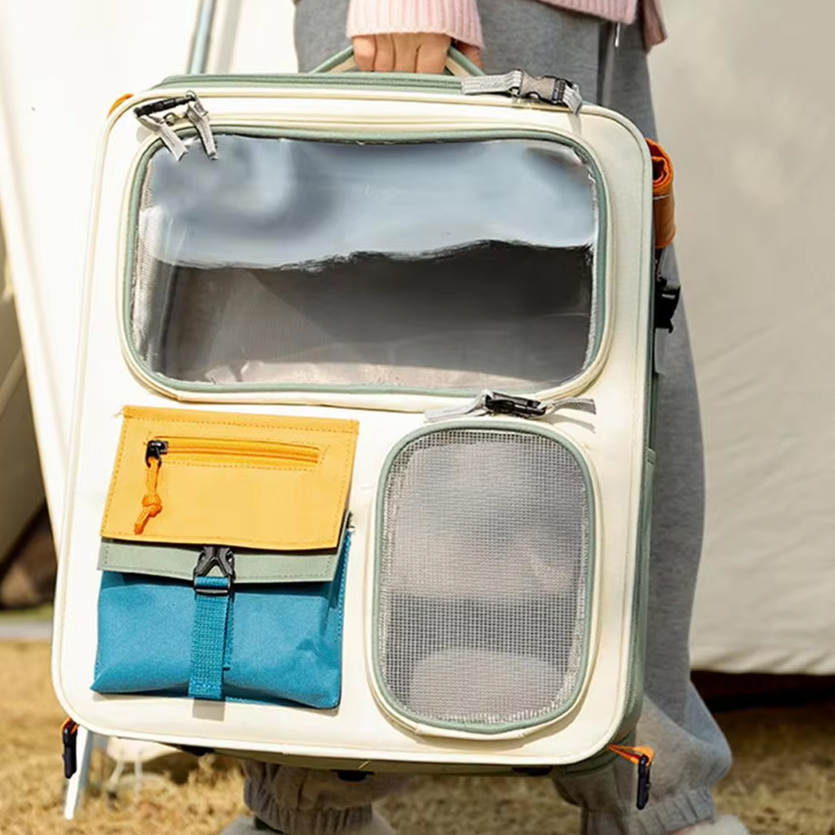 Cat Bag for Outdoor Activities, Large Cat Backpack, Pet Backpack, Space Cabin Breathable Portable Backpack, Backpack, Cat And Dog Supplies - Image 9
