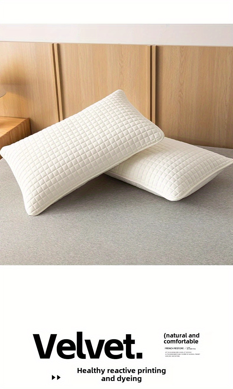 a pillowcase that protects the pillow core and     a quilted pillowcase that protects against oil and dirt and saliva in hotels and homestays details 10