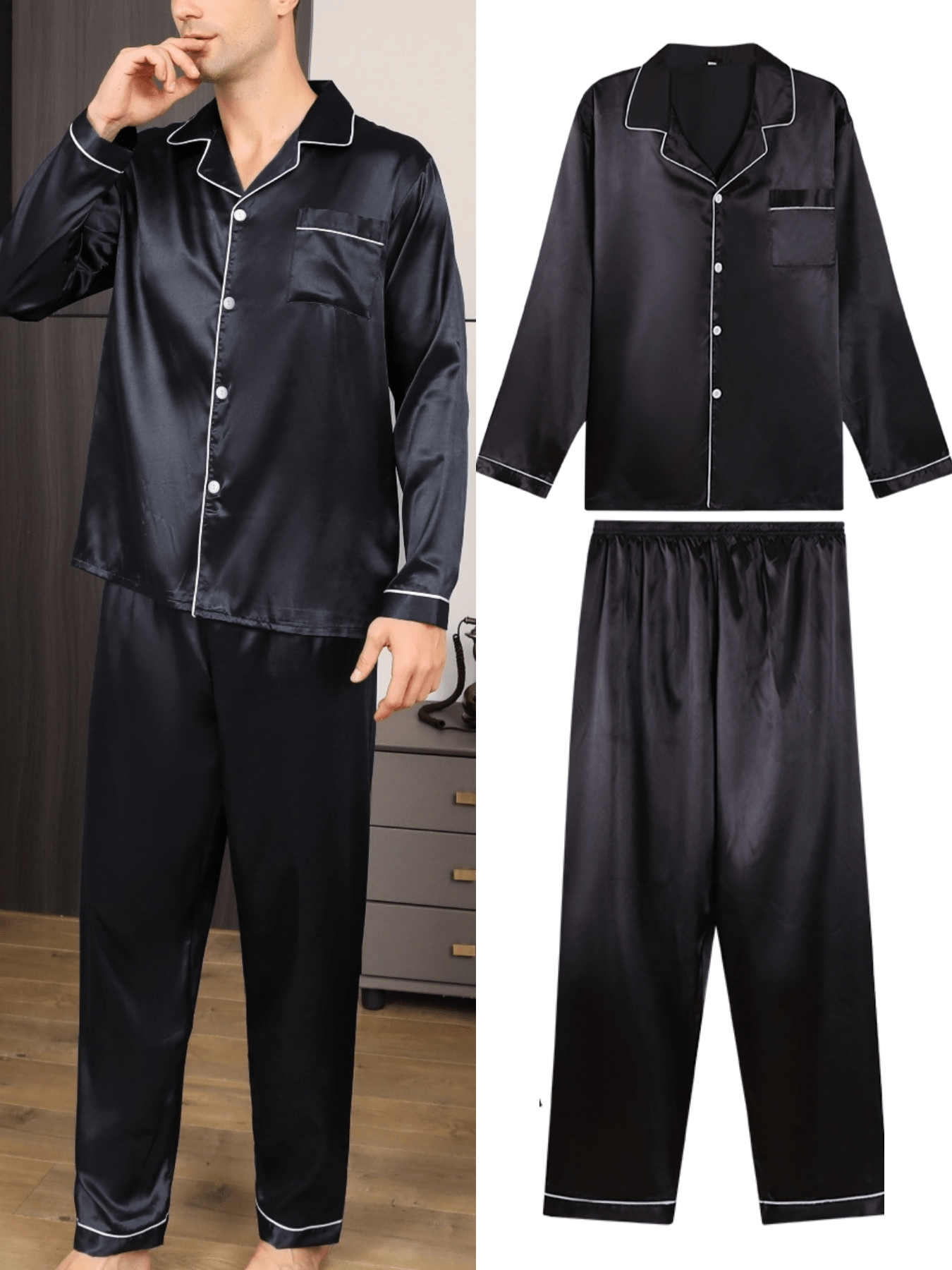 sleepwear for men sold on Temu United States