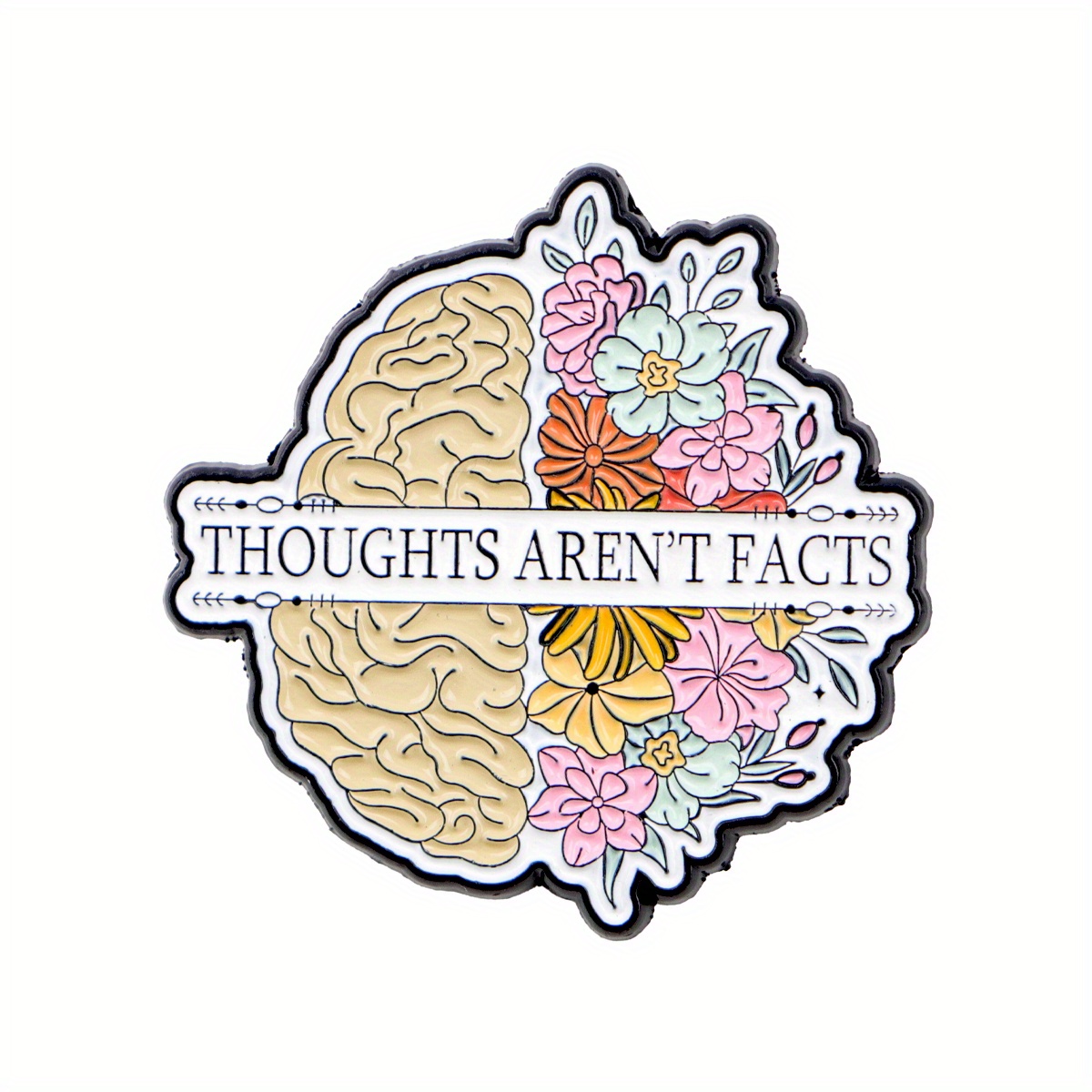 1pc Aren't Facts Enamel Pin Mental Brooch Badges On Backpack Accessories For Jewelry Japanese Gift Brooches Lapel Badge