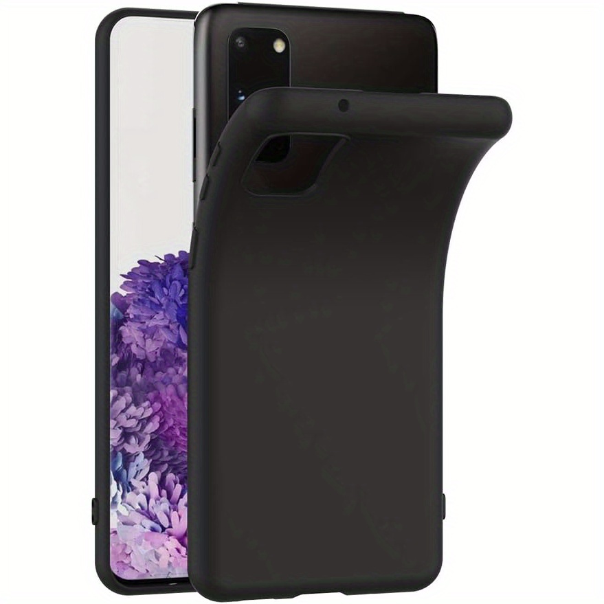 E-shop Handyhülle - , Schwarz, Matt, Weiches Silikon Schutzhülle Kompatibel mit Samsung für Galaxy S20