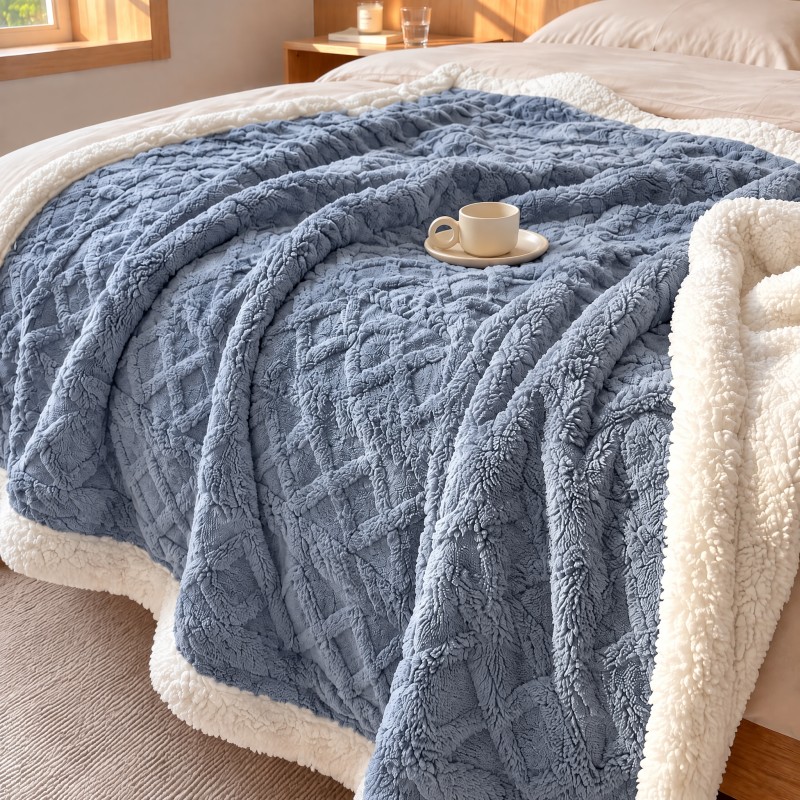 Image of Fall Throw Blanket For Couch, Fluffy Cozy Warm Blanket, Bed Cover Bedspread, Autumn Home Decor, Machine Washable, Gift For Women