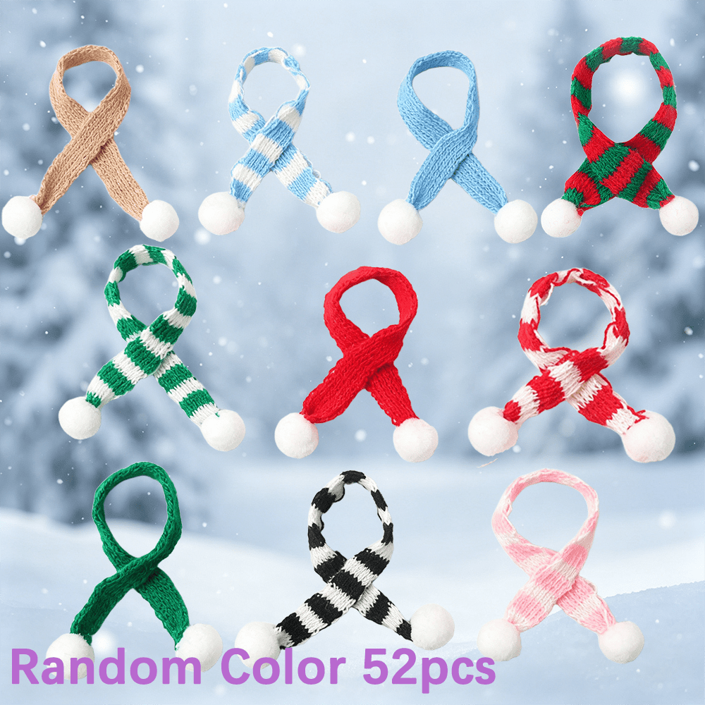 TEMU 13/26/52pcs Random Color Christmas Scarves, Christmas Tree Bottle Cap Decoration Accessories, | Beads & Bead Assortments |, Diy Handicrafts,
