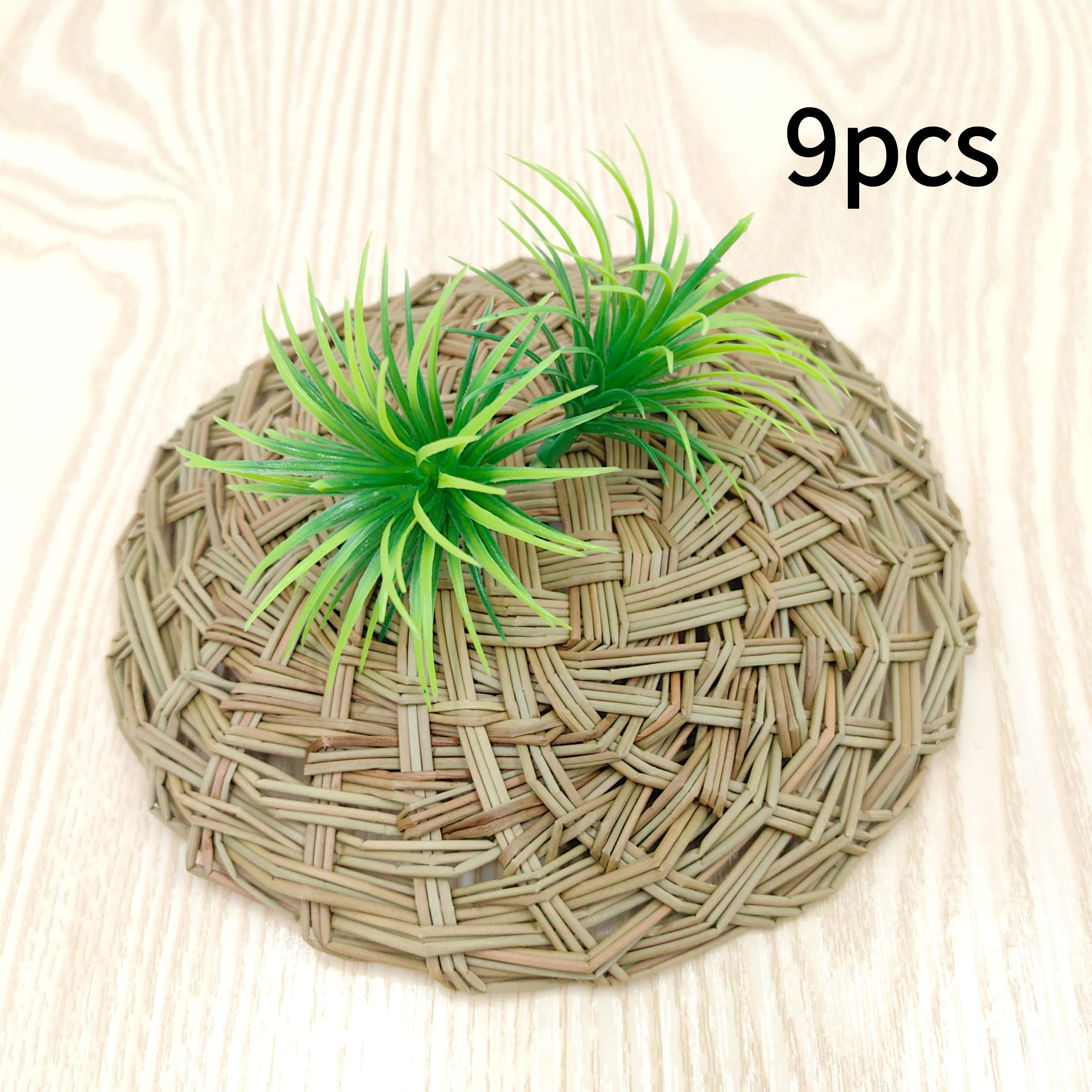 9pcs Miniature Grass | Ideal For Aquarium Decor, Potted Accents, And Dollhouse Gardens, , Suitable For 's Day