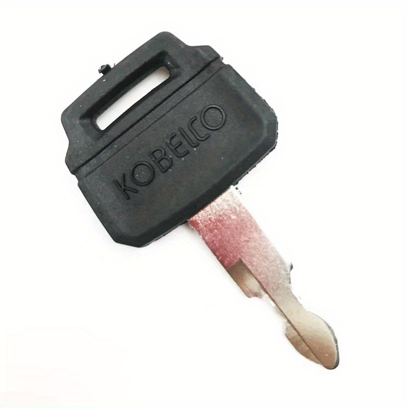 TEMU Kobelco Side Door Ignition Start Key - Durable Plastic & Metal Replacement Key For Sk60/sk130/sk200/sk260/sk350 Excavators - 3-month, Oem