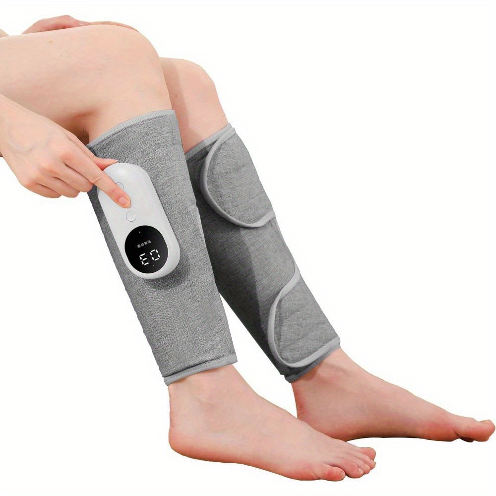 Leg Heat Vibrating Massager Air Compression Foot Calf Muscles Heated Circulation Massage