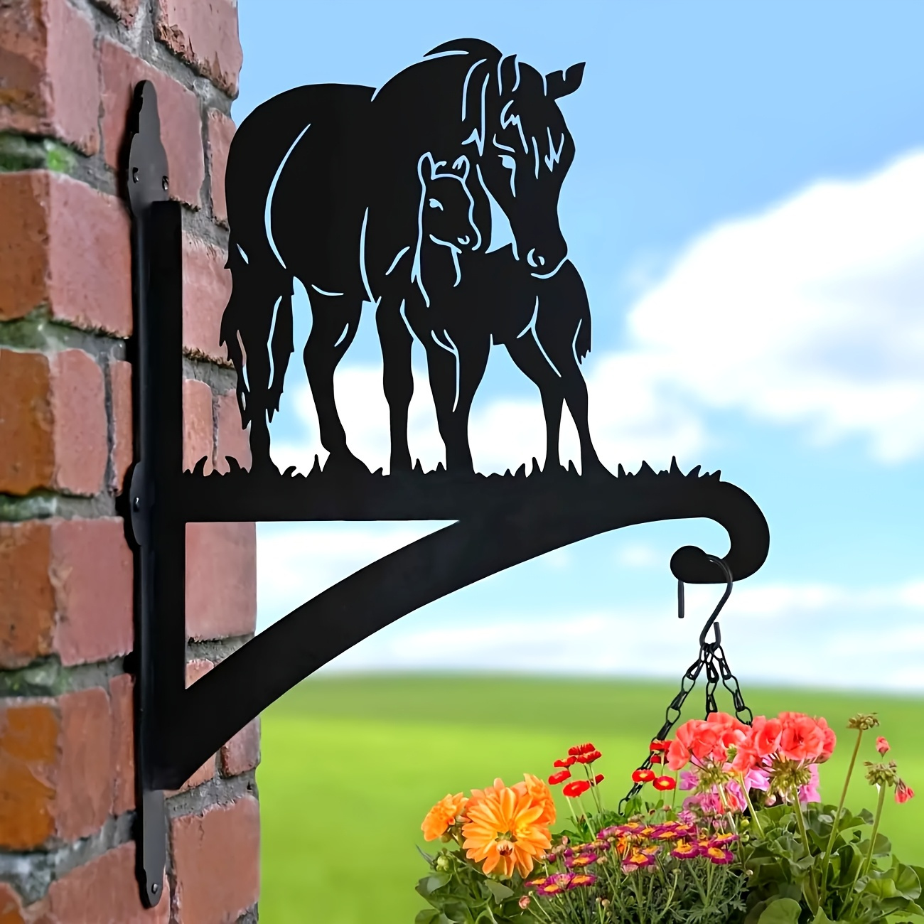 Colgador Pared con Caballo y Potro