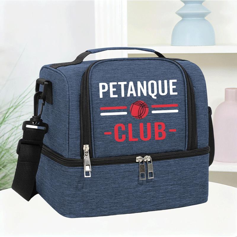 TEMU Petanque Club Portable Lunch Bag Insulated Lunch Bag Daily Outing Lunch To Carry Lunch Box Storage Bag Non-food Contact Halloween Thanksgiving