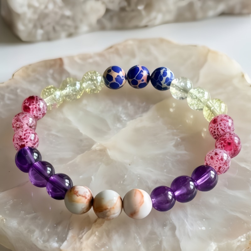 Blue Beaded Wealth & Fortune Unisex Bracelet, Original Design