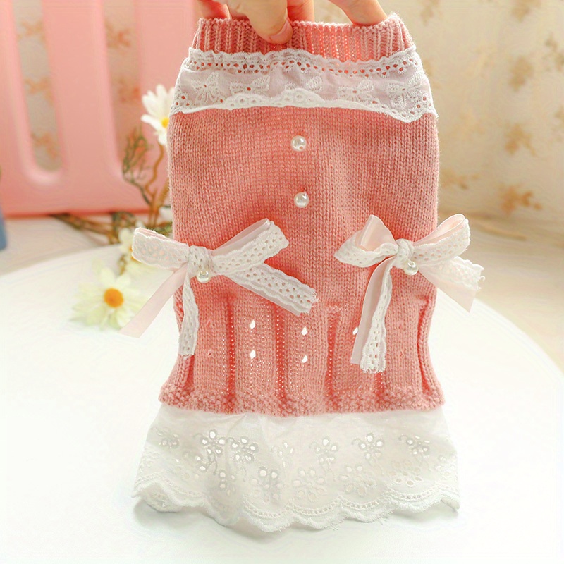 

1pc Dog Bow, Pet Clothing For Small Breeds, Suitable