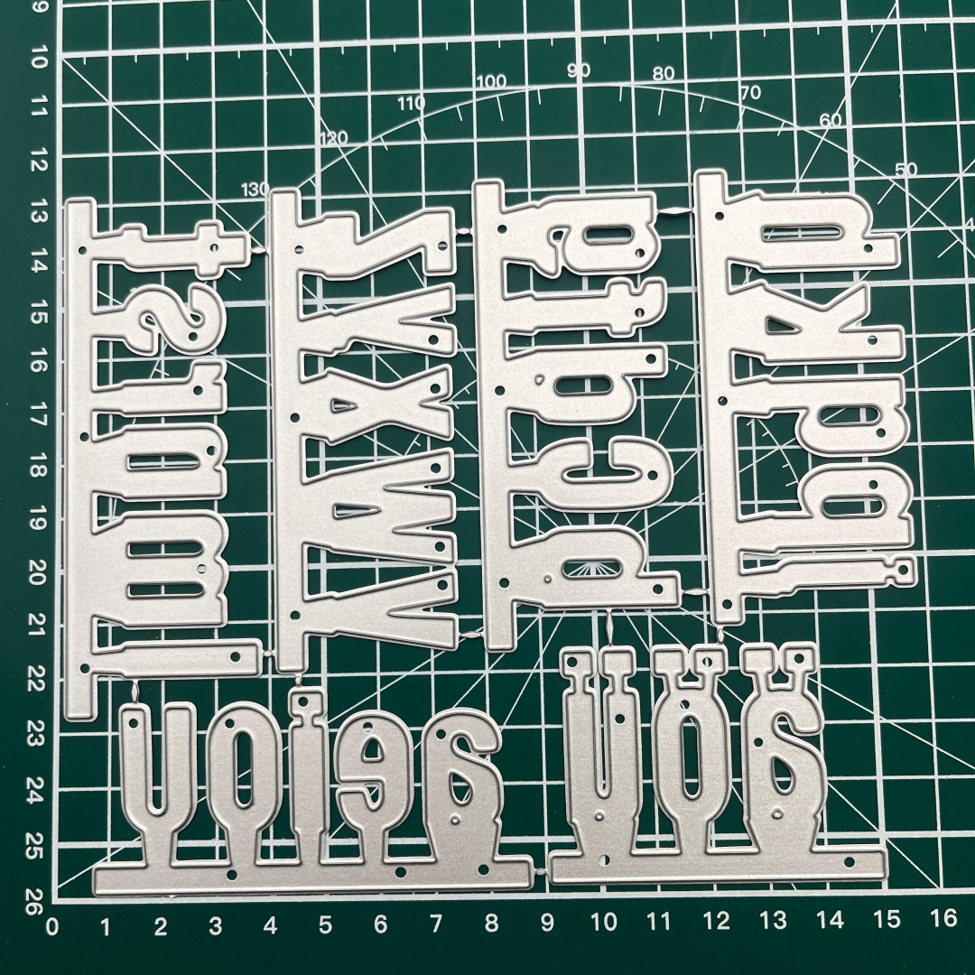 Image of New Lowercase Alphabet And Symbol Metal Cutting Dies, Suitable For Christmas Cards, Scrapbooks, Paper Craft Knives, Dies, , Templates.