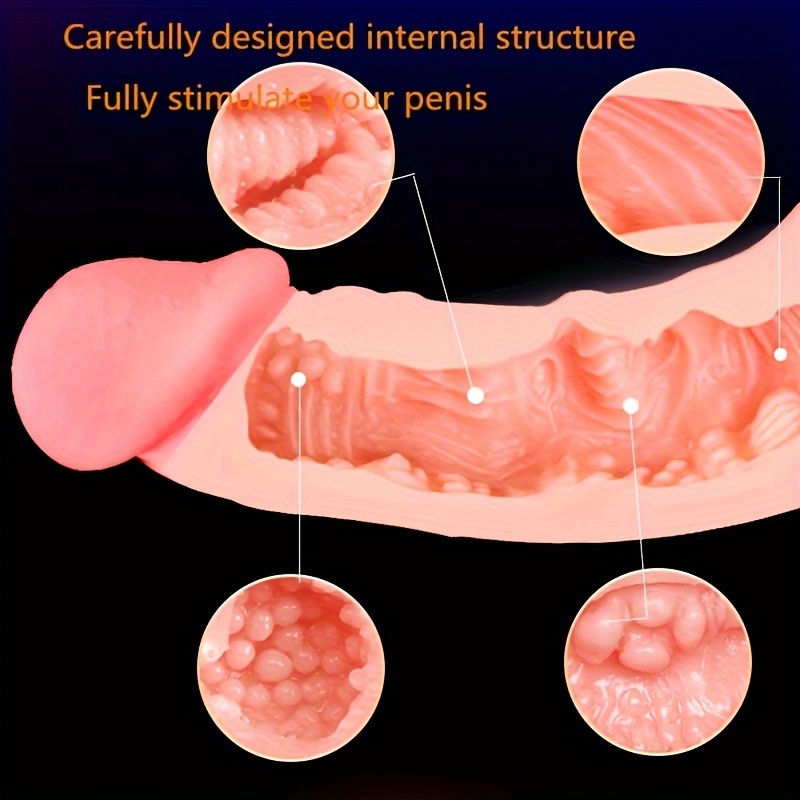2-in-1 Silicone Masturbator, Non-Electric, for Couples, Suitable for Homosexuals, as Couple Gift