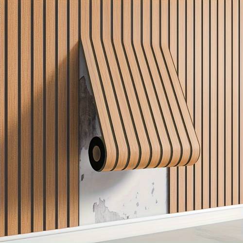 1 roll of wood grain striped contact paper pvc wall stickers are easy to and the textured surface is suitable for bedrooms living rooms ceilings tv backgrounds and wooden wall decorations home decoration renovation