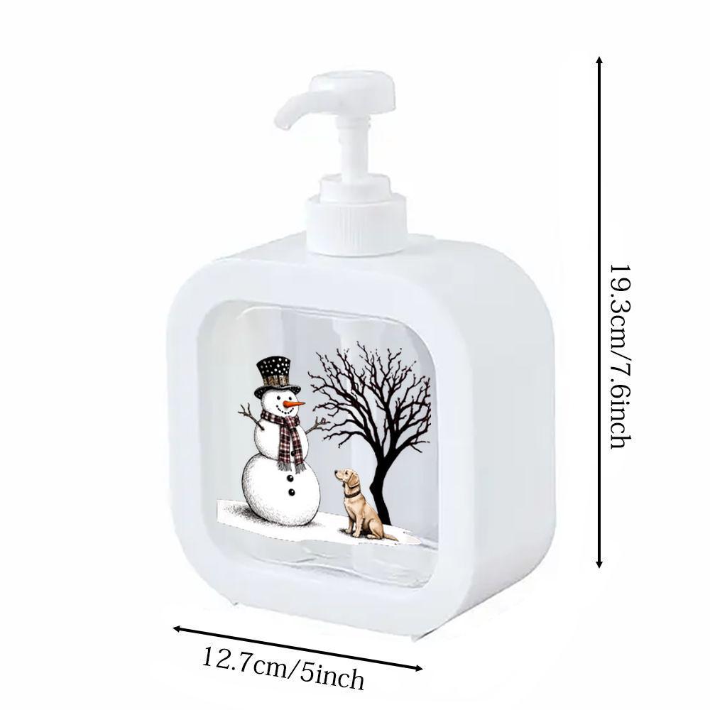 TEMU Distributeur de savon adorable sur le thème de Noël pour votre cuisine et salle de bain, compatible avec du savon hydratant pour . Idéal comme