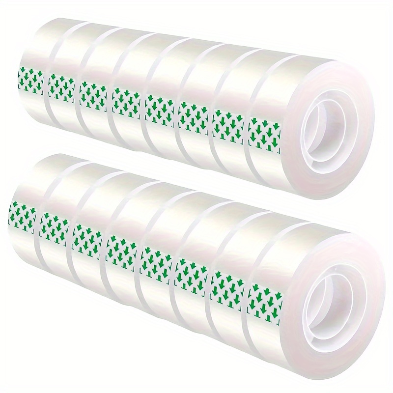 

6pcs Premium Transparent Tape With Patterns - Ideal For Gift Wrapping, Office, Crafts, Home & School Use - High-quality Rubber Material
