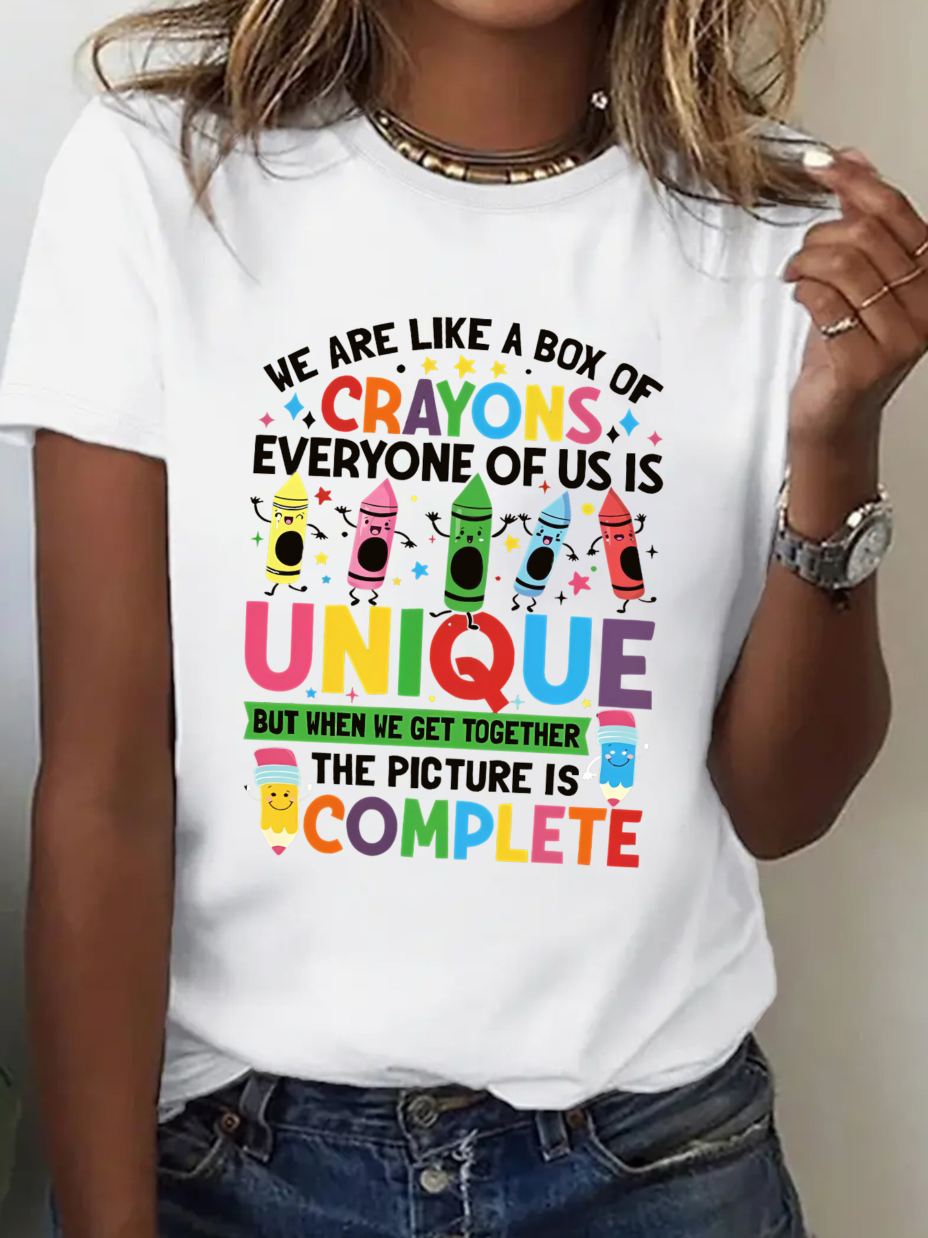 crayon shirt sold on Temu United States
