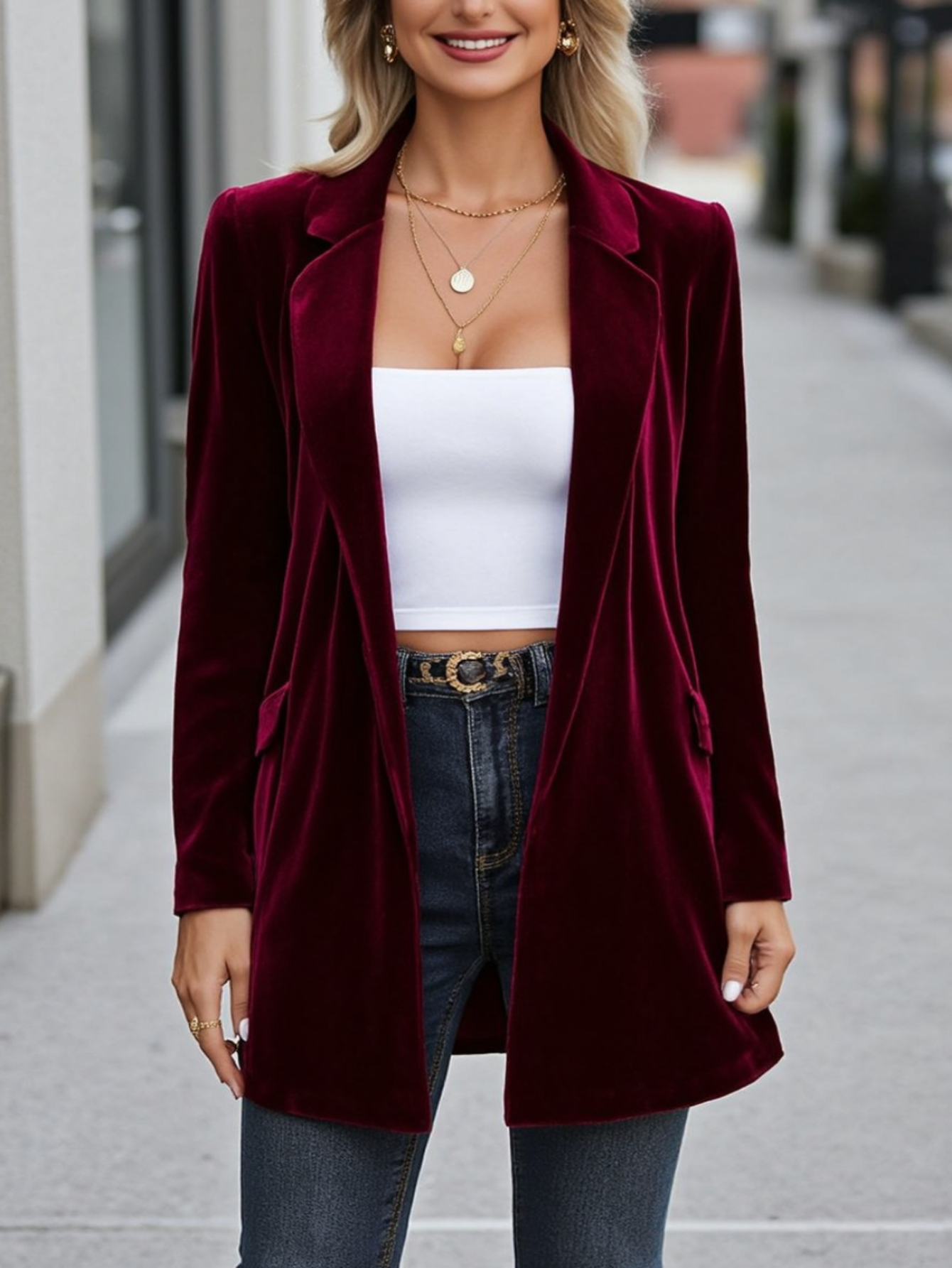 velvet jacket women sold on Temu United States