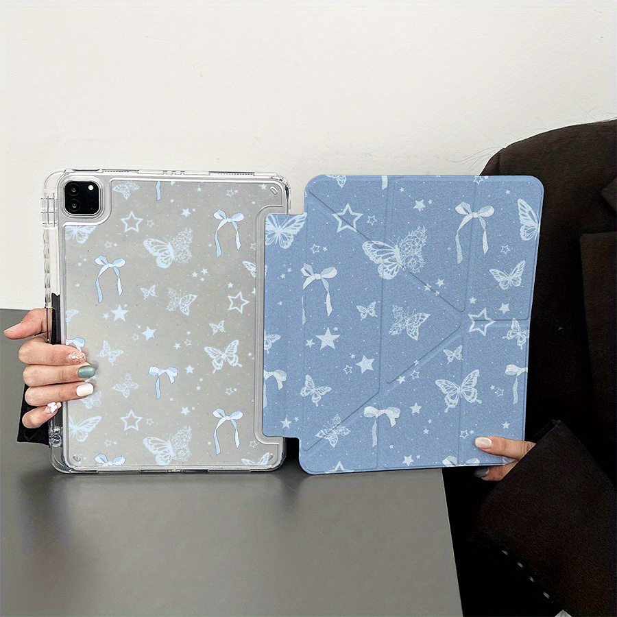 TEMU Foldable Tablet Case Compatible With Ipad 10.9/10.2 Inch, Air 5th/, Pro 11 2022, For Ipad 7th/8th Gen, Air 2/air, Air M3/a16 2025, - Lightweight