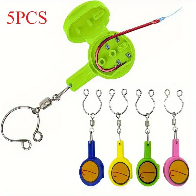 TEMU 5pcs Fishing Tying Tool| Protect The Fish Hook| Convenient Fishing Knot Tie| Cool Gadgets For | Fishing| Fishing Accessories For Beginner | Nailing Tool