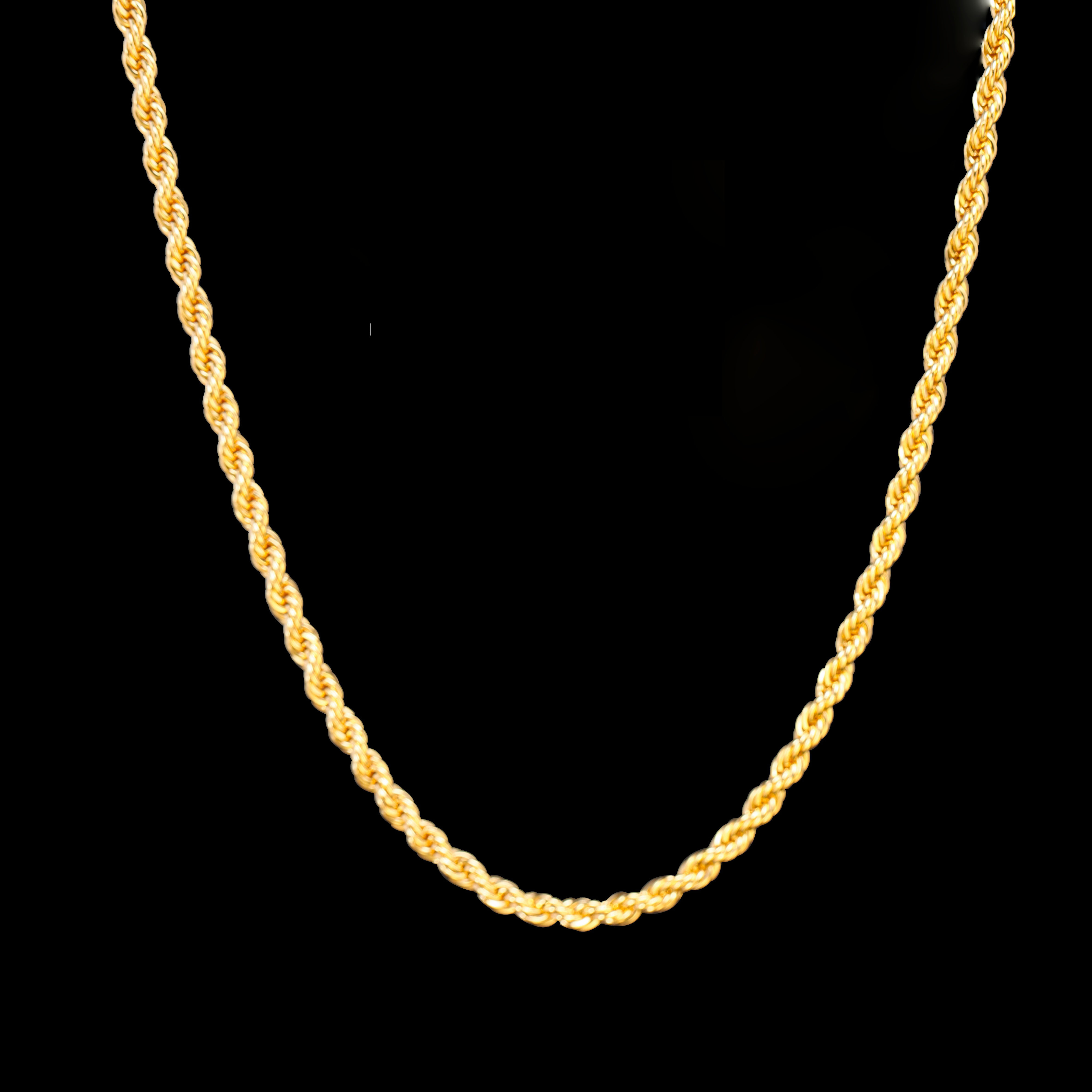 

Gold Italian Braiding Twist For Men And Women Necklaces