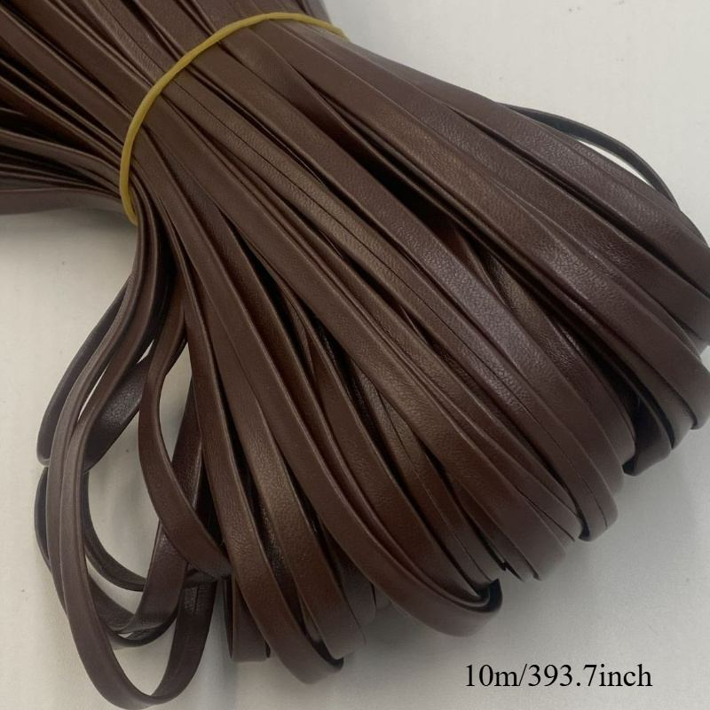 10m/393.7inch 5mm Faux Leather Rope - Soft Flexible Craft Strap For Jewelry Making, Watch Bands, Bag Handles & Home Decor - Crafting Supplies, Rope For Crafts, Ropes, Decorative Trim, Smooth Texture