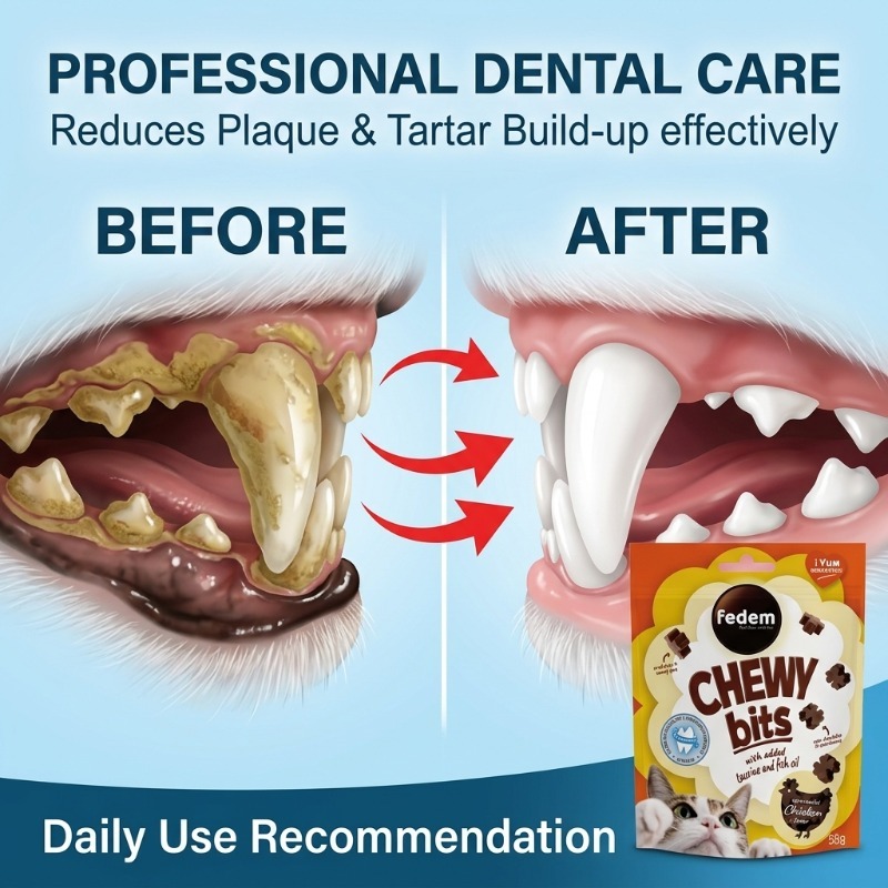   cat teeth cleaning massage chew block universal for cats and dogs nutritious formula fresh teeth cleaning   gift for     interactive rewards Product details 2