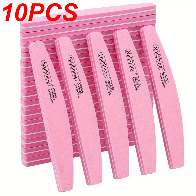 2/5/10pcs Professional File Block Colorful Sponge Nail Polish Smoothing Sanding Buffer Strip For Polishing Pedicure And Manicure Tools Additions, For Toenail& Foot Clean