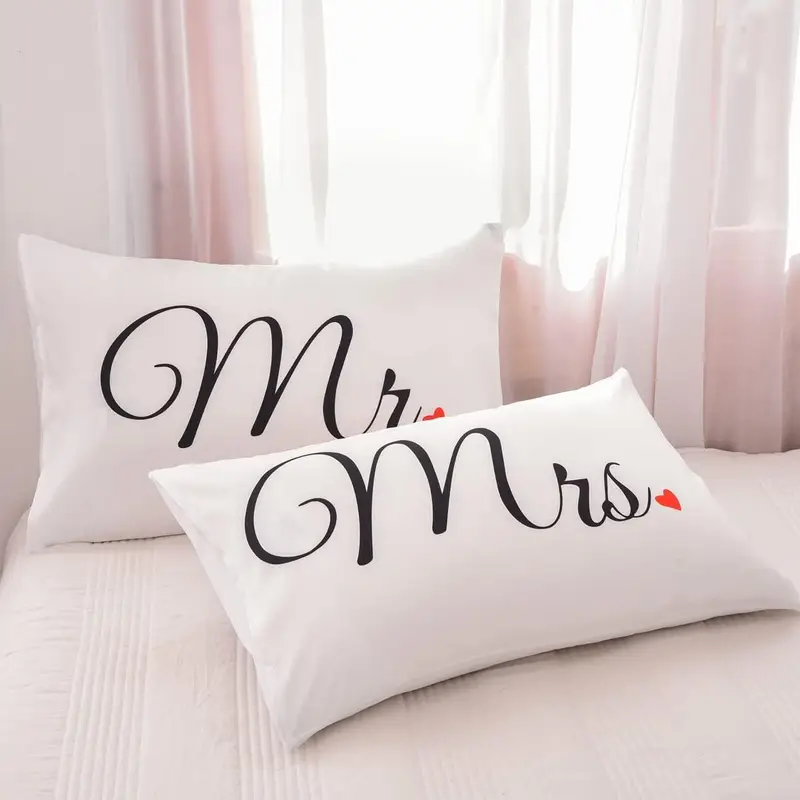 two couple heart print pillowcases Product details 1