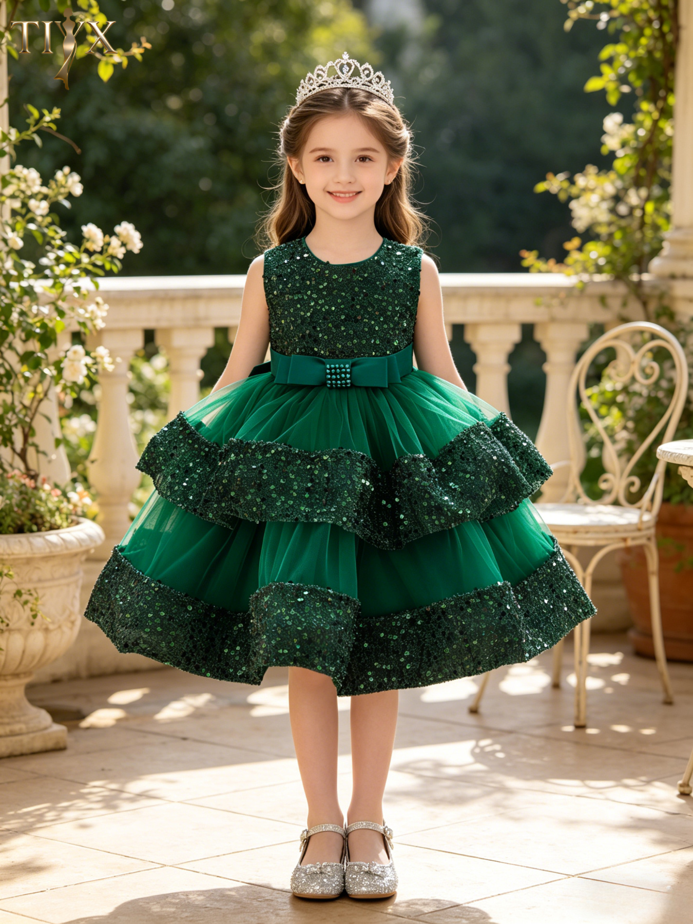 green sequins dress sold on Temu United States