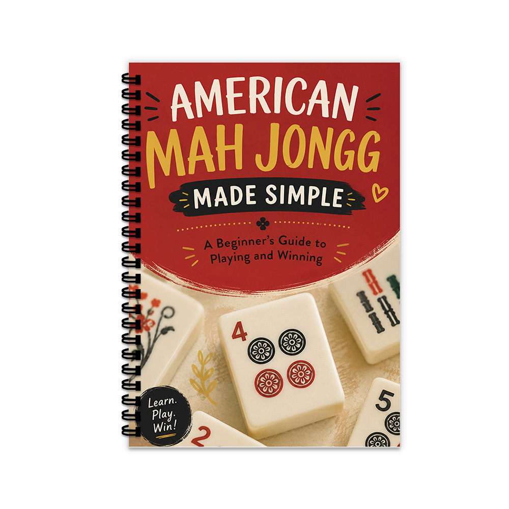 TEMU 1pc American Spiral Notebook - Mahjong Rules Book & Strategy Guide Suitable For Beginners, Perforated Pages With Minimalist Mahjong Planner,