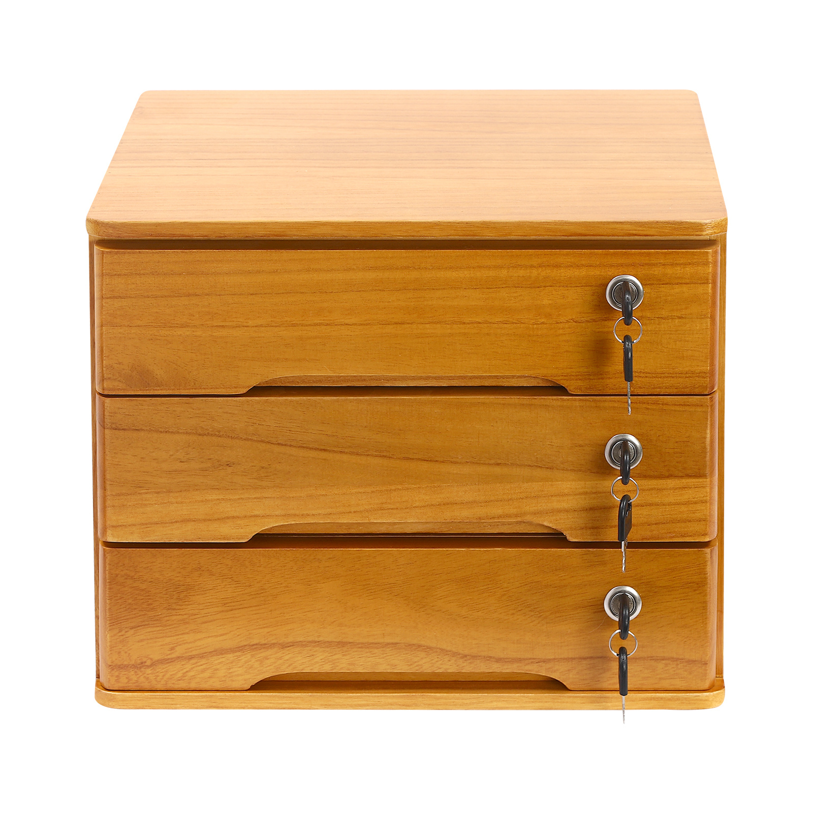 Image of Jewelry Storage Cabinet - 3-layer Lockable Storage Cabinet - Color - Jewelry Storage Cabinet, Jewelry Armoires
