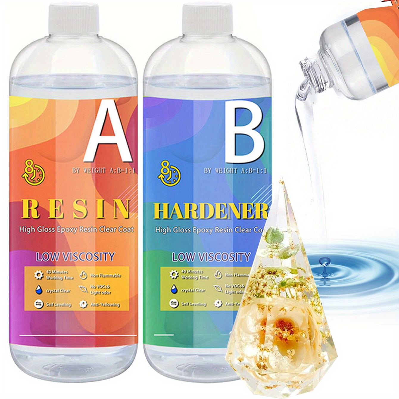 240 500 clear     art   and pastes   1 1 ratio low odor   non yellowing suitable for jewelry casting and coating handmade tabletop decorative   ab  