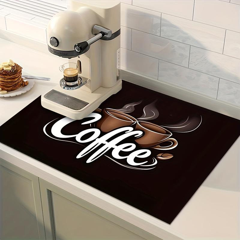 TEMU 1 tappetino da cucina assorbente con stampa vivace, texture morbida e assorbenza dell'acqua, asciugatura copertura delle macchie, per e macchine