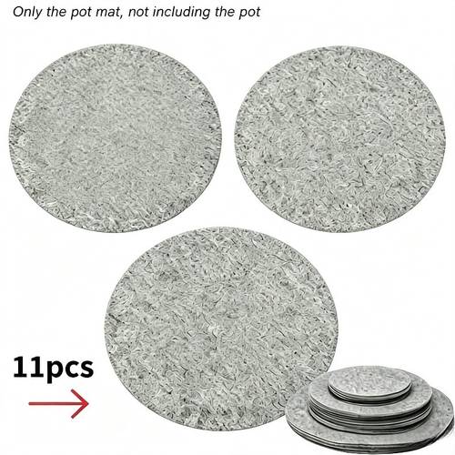11pcs felt tray protection pads bowl anti friction pads soft board storage packaging food tray dividers separator protectors steamer set pads