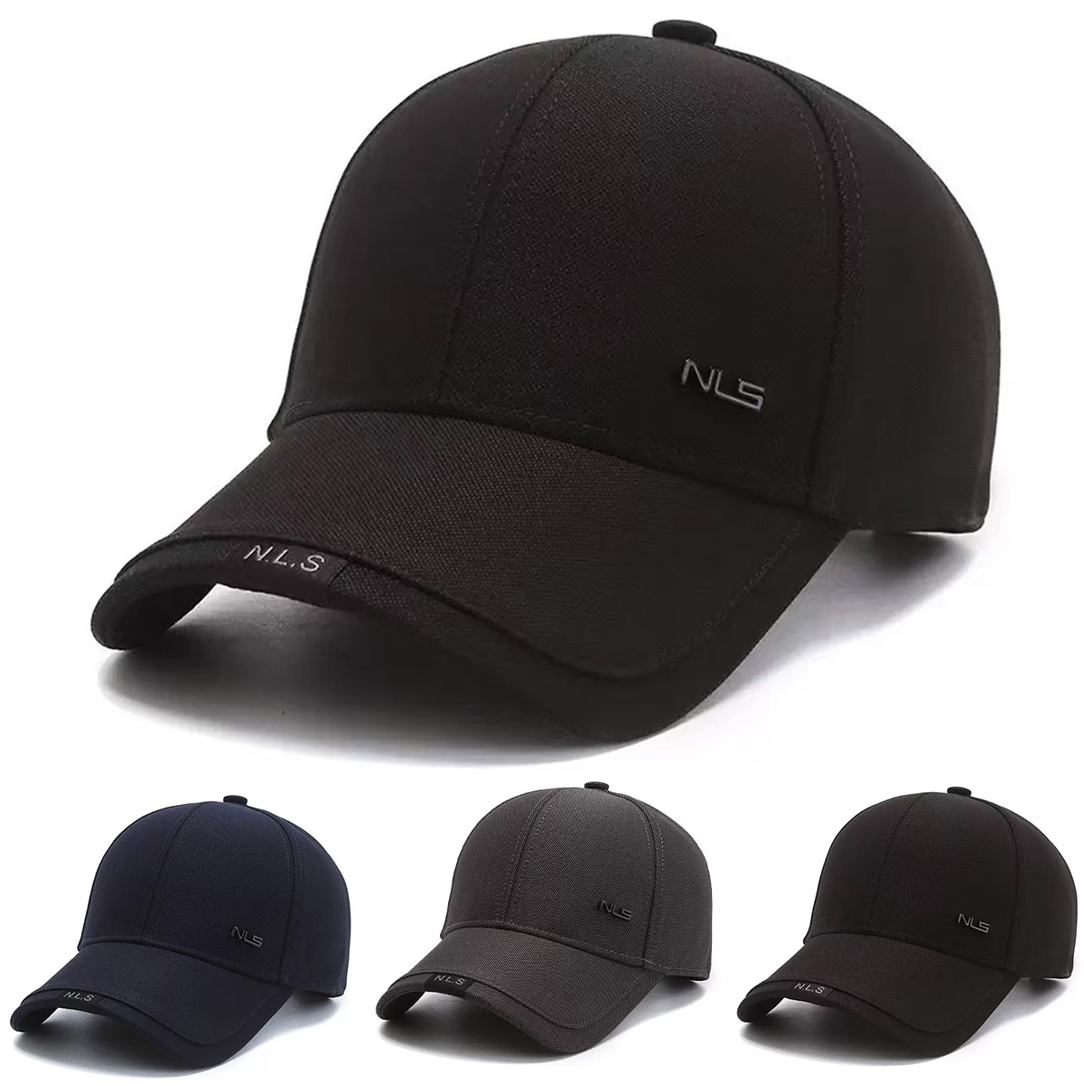Men'S NLS Baseball Cap Outdoor Adjustable Fashion Casual Hat Suitable for Spring Autumn Travel Beach Party