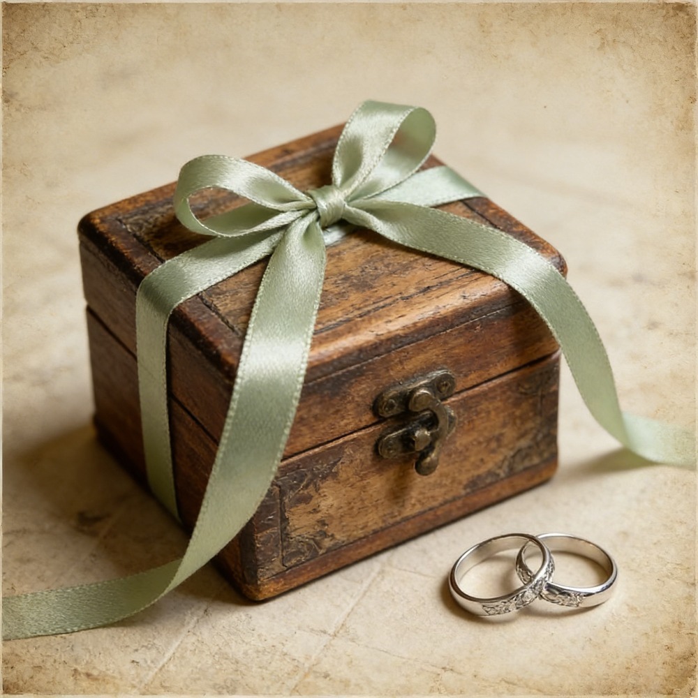 E-shop Elegantes Salbeigrünes Meter lang und 0,39 Zoll breit, einfarbiges gewebtes geeignet für Geschenkverpackung, Schmuck, Schleifen,