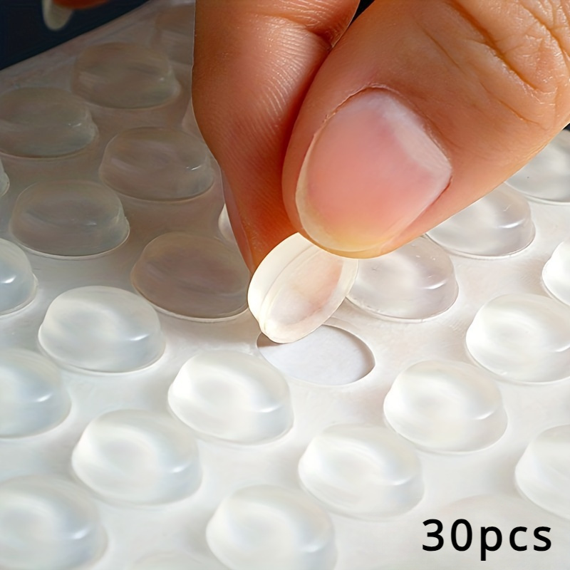 E-shop Antikollisionspartikel, selbstklebende transparente halbkugelförmige zylindrische Stoßstange, rutschfeste Antikollisions-Silicagel-Fußmatte,