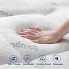 cooling bamboo extra thick mattress topper quilted fitted mattress pad pillow top mattress cover with 8 21 inch deep pocket