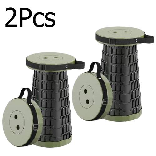 juego de 2 taburetes plegables telescópicos resistencia para camping - asiento portátil plegable engrosado para senderismo, pesca, pícnic, uso en exteriores, y , para senderismo, pesca, pícnic, fiestas y equipo de viaje