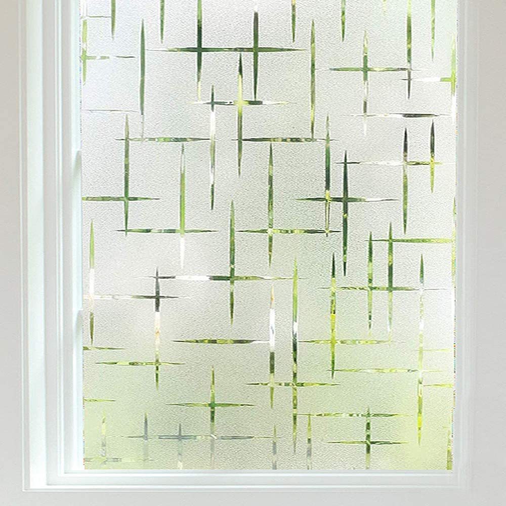 Thickened 16mil Privacy Window Film Static Cling Frosted Glass - Detachable Pvc Adhesive Suitable For Glass Doors, Shower, - Installation & Removal, Light Filtering & Privacy