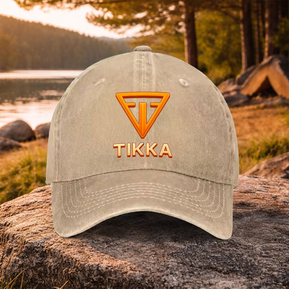 TEMU 1pc Casual Tikka Logo-printed Washed Baseball . Suitable For Golf, Casual Wear, And Outdoor Activities. Golf Accessory. Men's And Women's